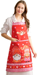 Maison d' Hermine 100% Cotton Apron for women with Pocket Kitchen Chef Apron for Men Cooking Easter Decorations