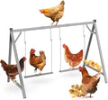 Chicken Perches with Swing, Chicken Roosting Bars for Coop Accessories, Activity Play Toys for Pet's Health & Happy