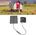 Solar Panel Fan Exhaust Air Ventilation for Greenhouse, Shed, Motorhome, Chicken House, Heat Dissipation Tool, Outdoor Ventilator for Pets