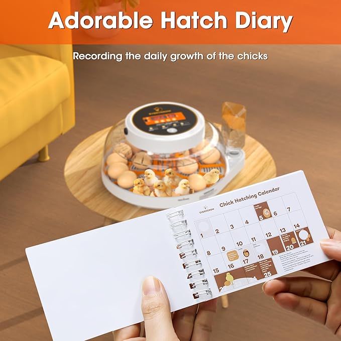 Incubators for Hatching Eggs, 22 Eggs Smart Incubator with Automatic Egg Turning and Humidity Control, Automatic Water Adding for Hatching Chicken, Duck, Quail Goose [2025 Upgrade]