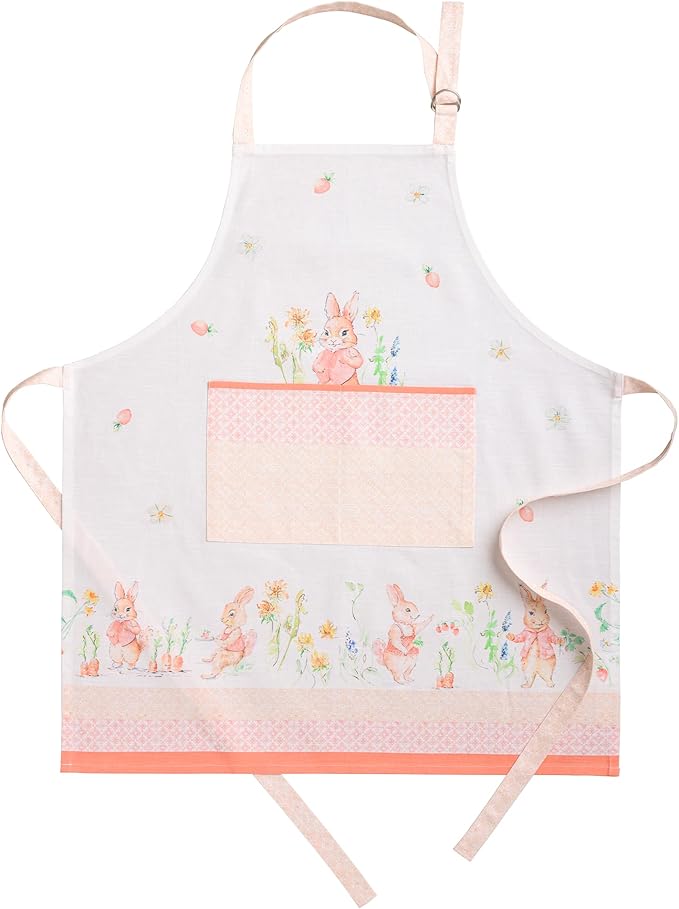 Maison d' Hermine 100% Cotton Apron for women with Pocket Kitchen Chef Apron for Men Cooking Easter Decorations