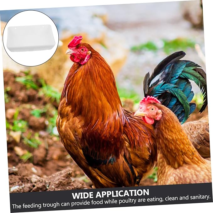 Automatic Chicken Feeder for Poultry Spill Hanging Feeding Container for Chickens and Game Birds Easy to Clean for