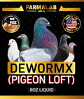 Farmalab Natural Dewormer No Withdraw Hens, Ducks, Roosters, Turkeys, Goose, Parakeets, Cockatiels, Lovebirds, Finches, Quakers, Pigeons, Palomas, Buchones, All Baby Chicks (8oz, Pigeon Loft)