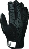 MCR Safety PD2904M Predator Multitask Fabric, Tire Tread Back, Breathable, and Durable Synthetic Leather Palm Gloves, Black, Medium, 1 Pair