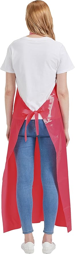 Nanxson TPU Waterproof Apron Lightweight Work Apron with Adjustable Buckle for Pet Bathing,Dishwashing,Butchers,Housework