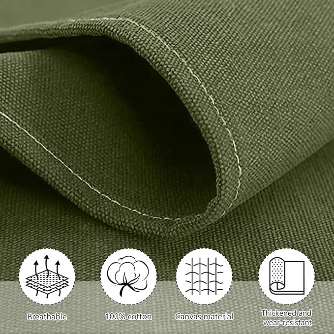 Unisex Aprons with Large Pockets,Cotton Canvas Cross Back Heavy Duty Adjustable Work Apron,Size Kids to Adult