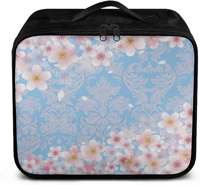 Rnyleeg Empty First Aid Bag Medical Kit for College Dorm First Aid Kit Camping Portable Medicine Organizer Bag for Outdoor Sports Cherry Blossom