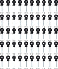 50 Pcs M6 Electric Fence Insulators, Electric Fence Insulator Electronic Fence Insulation Nails Screw in Nail Fence Post Insulator Electronic Fence Accessories