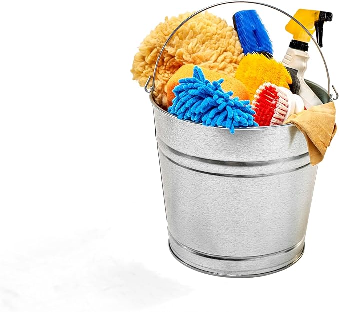 Behrens 1214 Galvanized Steel Utility Pail, 14-Quart (2 Pails)