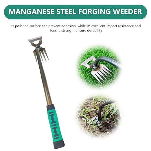 3pcs Outdoor Garden Weed Puller Tool with 5/6/11 Teeth Artifact Uprooting Weeding Tool Suitable for Backyard Farm Weeding