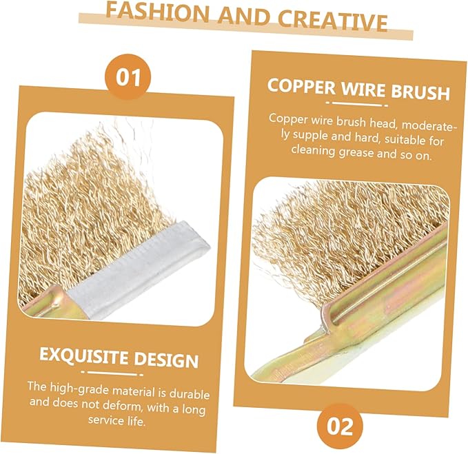 BESPORTBLE 1 Set Wire Brush Professional Birdcage Cleaning Tools Handle Cleaner Bird Cage Brushes Lint for Long Birdcage Brush Bird Cage Cleaning Bird Poop Pet Cleaning Kit Copper