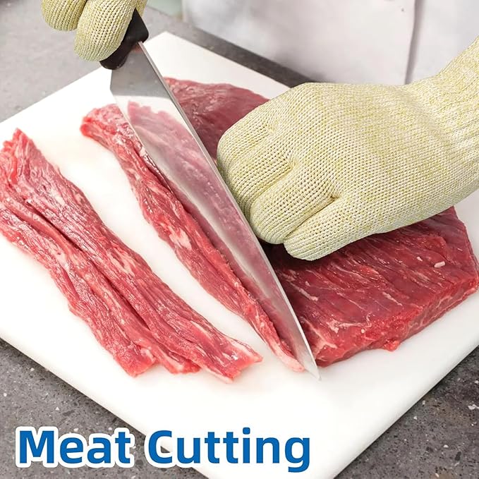 Schwer SlicePro ANSI A9 Cut Resistant Gloves, Food Grade Cutting Gloves for Kitchen Food Prep, Mandoline Gloves for Meat Cutting, Oyster Shucking, Fish Fillet Processing, PR1501, 150 Pairs, L