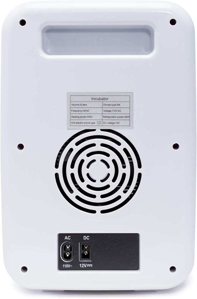 IVYX Scientific 5L Incubator - Precise Temperature Control from 0°C to +55°C, 12V DC / 110V AC