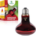 Reptile Heat Lamp,100W Red Basking Spot Lamp Bulb for Chickens Amphibians, Infrared Heat Emitter Light for Coop
