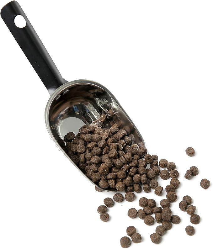 OurPet's Durapet Stainless Steel Food Scoop, 1 Cup,silver