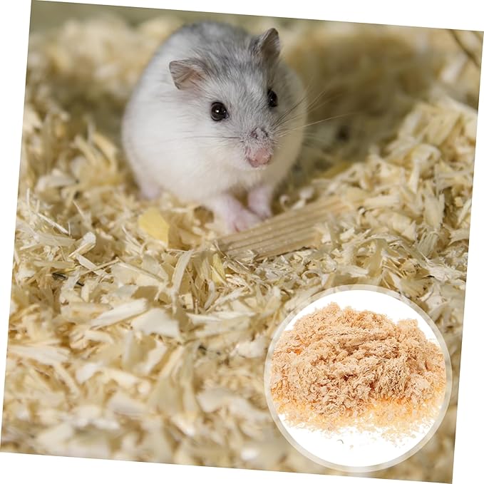 POPETPOP Pet Bedding Supplies 500g Wood Shavings Rabbit Litter Pellets Chicken Coop Bedding