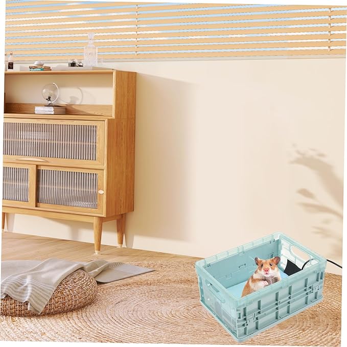 Toyvian 1set Plastic Parrot Incubator with Heating Pad Brooder Box for Birds Chickens and Ducklings Portable Easy to Clean Wear-Resistant Design for Home Use