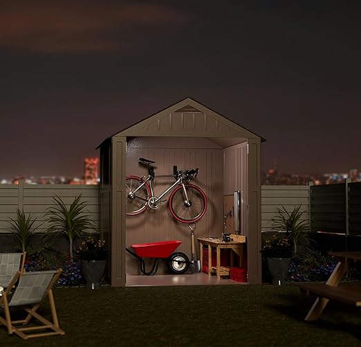 Quietcool UTF-SLR-04-L Solar Shed Fan with Light - Perfect for Backyard Sheds - Solar Powered - 3.5 Watt Solar Panel - No Wiring Required
