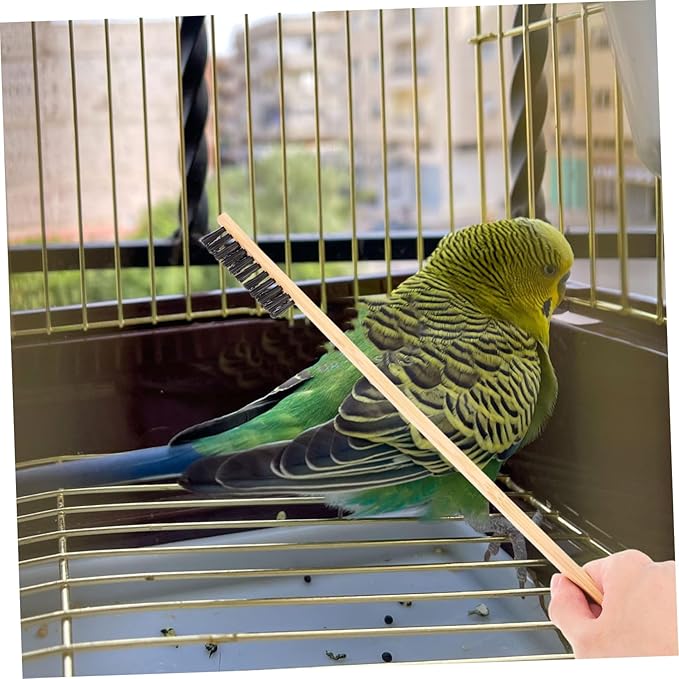 2pcs Bird Cage Brush Chicken Manure Shovel Set Reptile Cage Cleaner for Pet Supplies
