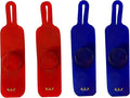 A.D.P. R4 Chicken Supplies Spur & Leg Protect Red Blue 2 Pair, Chicken Mitt Safety Poultry Hen Botas para GALLOS BREEDING, Best Rubber
