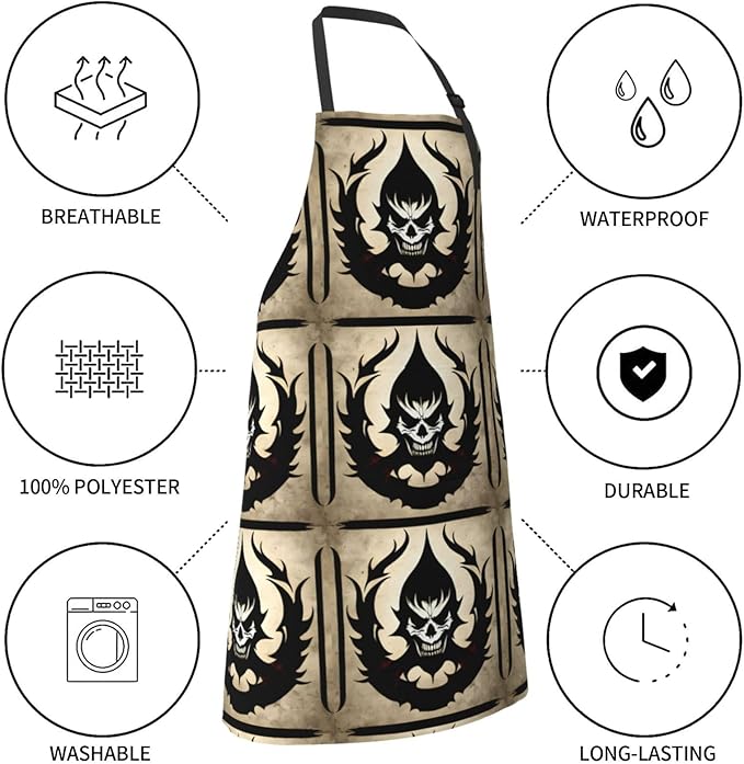 Multidimensional Space Heavy Duty Waterproof Apron with Pockets for AdultsResistant Grilling, Gardening, Painting