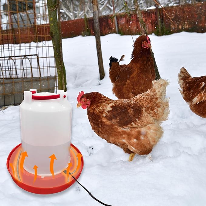 Heated Chicken Waterer Cord – Freeze-Proof Poultry Water Heater for Winter, Prevents Water Freezing in Drinkers for Chickens, Ducks, Rabbits & Small Animals - 1 Pack (Excluding Chicken Waterer)