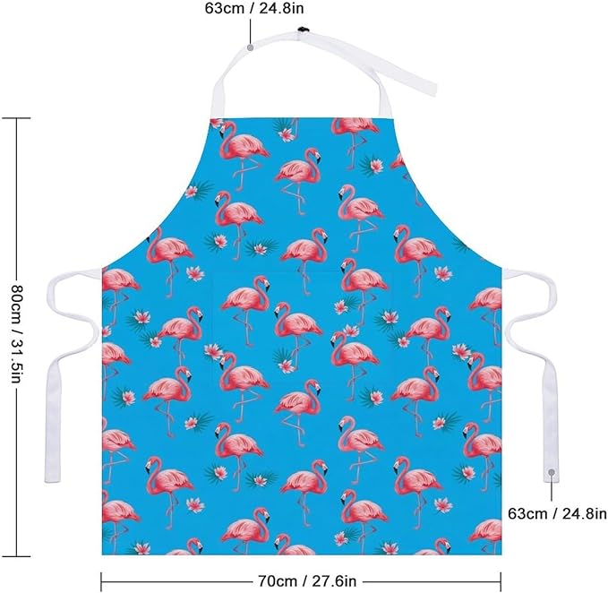 Chef Bib Apron for Restaurant, Anti-Stain with Pocket Adjustable, Cooking Dishwashing Lab Use