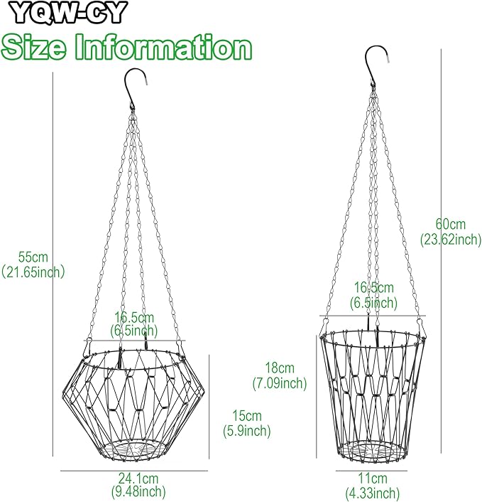 Hanging Chicken Feeder, Foldable Chicken Vegetable Fruits Feeder, Poultry Feeding Holder Basket with Hanging Chain, Veggie Treat Ball for Chicken Coop Accessories (2 Pack)