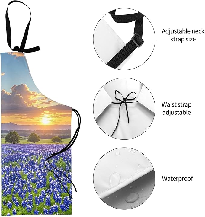 Apron for Women Men Waterproof Adjustable Bib Tractor farm Cooking Aprons Chef Bibs