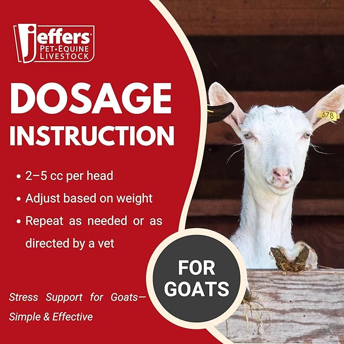 Jeffers Vita-Min Gel with Vitamin E, B12, Selenium, Zinc & Biotin, Oral Nutritional Gel for Gut Health, Appetite & Breeding Season Support, Livestock Supplement for Goats, Cattle, Horses, Sheep & Pig
