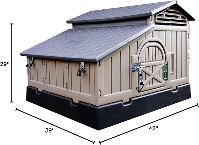 SnapLock Formex Standard Chicken Coop for 4 Chickens – Durable Plastic Hen House with Easy Assembly, Ventilation, Removable Tray & Walk-in Access | Lightweight Outdoor Casa para Gallinas