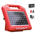 Andmon 50 Miles Solar Electric Fence Charger, 0.95 Joule High-Power Solar Fence Charger for Livestock, Horses, and Wildlife Control, Solar Electric Fence with Easy Installation