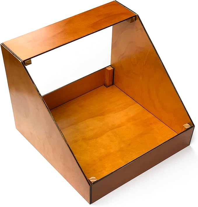 Wooden Chicken Nesting Box – Easy No-Screw Slot Assembly, Durable Plywood with PU Finish, Fits Most Nesting Pads, Secure & Comfortable Design for Hens