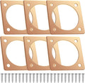 Hotop 6 Pcs Metal Bird House Guards 1 1/2 Inch Opening Bird House Entry Copper Portal Predator Hole Protector for Eastern Bluebird Houses
