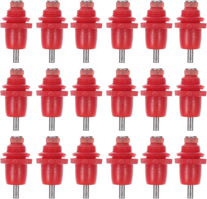 20pcs Automatic Chicken Waterer Nipples with Spring Head Poultry Water Drinker for Farm and Backyard Use Sturdy Chicken Water Feeding System for Quail