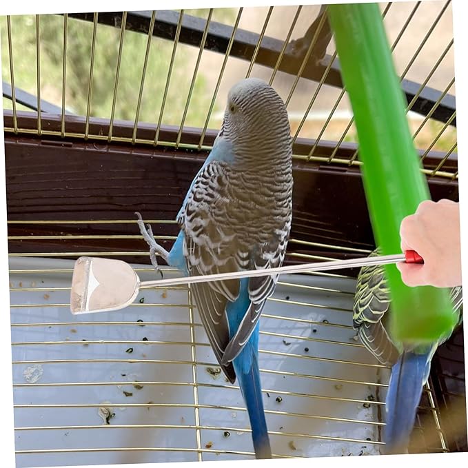 2pcs Efficient Small Bird Cage Cleaning Brush Shovel Set Pet Hair Cleaner Brush for Rabbit Cleaning Supplies Chicken Coop Cleaner