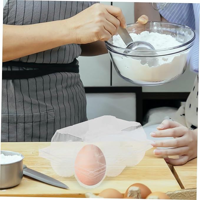 6pcs Goose Egg Carton Stackable Egg Storage Container Design for Refrigerator for Storage and Easy Inspection