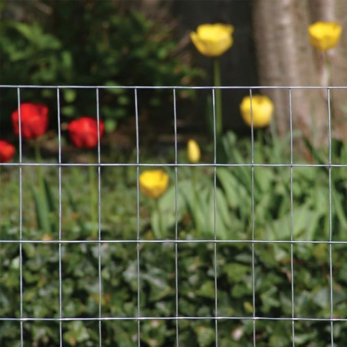 YARDGARD – 2 Inch by 4 Inch Mesh Welded Wire Fence – 60 Inches by 100 Feet – 12.5 Gauge Galvanized Steel – For Animal Enclosures | Garden Protection | Property and Utility Fencing