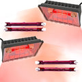 Chicken Coop Heating Lamp 2pack, 250W Brooder Heater with Guard,Waterproof Ceramic Joint Heat Lamp Bulb,Adjustable Temperature(175W/250W) and Height,Suitable for Poultry, Livestock & Small Pets