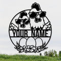 Personalized Chicken Coop Metal Sign,Custom Chicken Farm Metal Wall Art,Personalized Chicken MetalSign, Metal Chicken Farmhouse Sign,Hen House Sign, Funny Chicken Farm Decor (Style C)