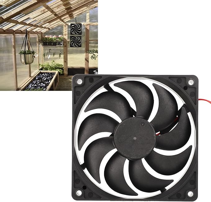 Solar Panel Fans Kit, 10W 12V Solar Panel Powered Dual Fan, Portable Gable Fan, Waterproof Outdoor Solar Exhaust Ventilation Fan for Greenhouse, Chicken Coops, Shed, Dog House, Window Exhaust, RV