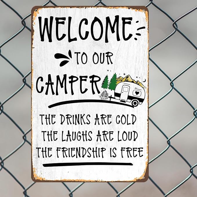 Camper Decor Rv Signs For Campers Camping Metal Signs Camping Accessories Camper Decorations For Inside Campers Gifts Campsite Decorations