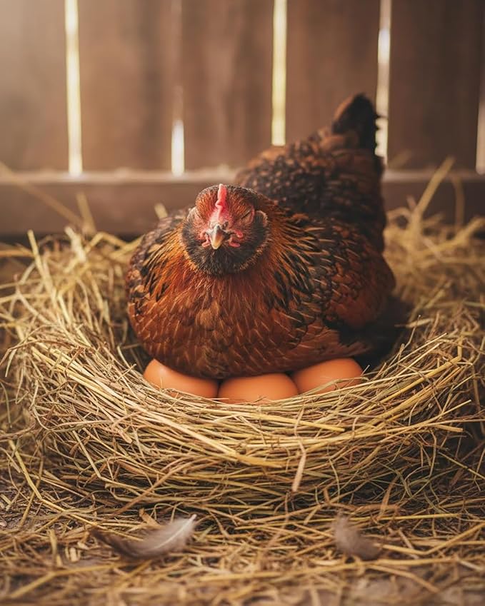 8 PCS Wooden Fake Dummy Nest Eggs - Agricultural Tools for Chicken Coop Nesting,Encourages Hens to Lay Eggs（Brown）