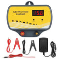 Electric Fence Charger 12V Input to 12KV Output, 2 Joule, 120 Acre Plug-in Electric Fence Energizer for Wildlife Control & Animal Intrusion Prevention