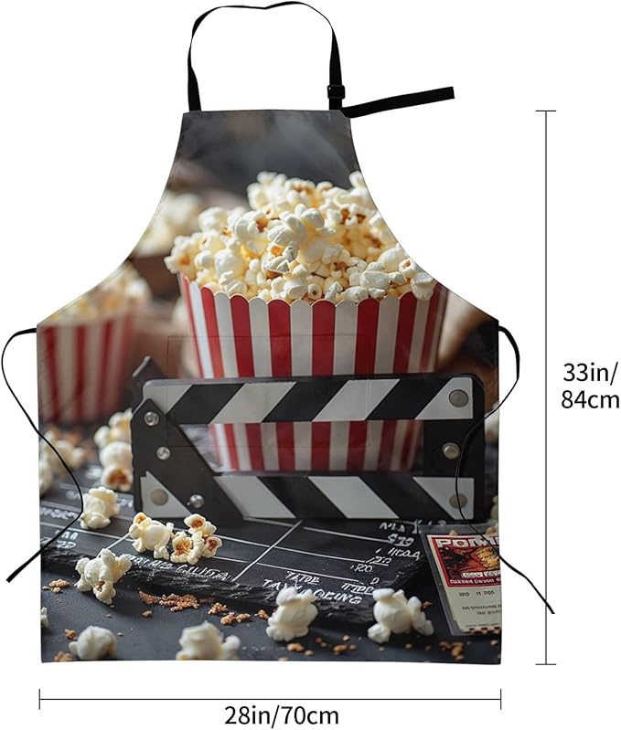 Kitchen Aprons for Men Women Waterproof Apron with 2 Pockets Cool Steampunk Gears Apron Adjustable Bib Aprons
