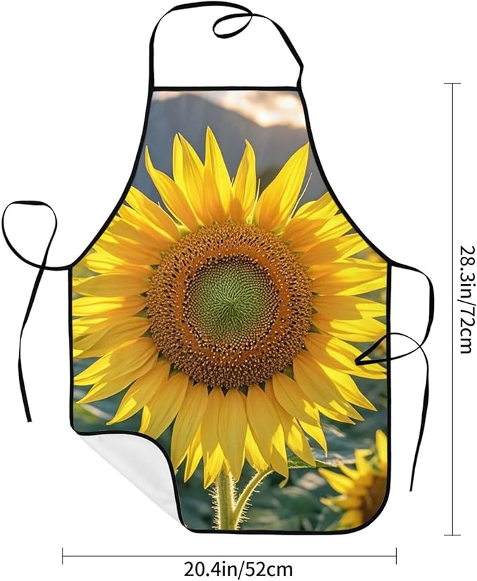 Waterproof Apron Adjustable Bib for Women Men Tractor farm Cooking Aprons Chef Bibs with 2 Pocket