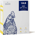 Chicken Feed Dried Black Soldier Fly Larvae, 10LB Natural Poultry Treat, 85X Calcium vs Mealworms for Laying & Molting Hens, Nutrient-Rich Feed for Ducks & Wild Birds, Reptiles