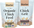 Starter Chicken Kit - Feed & Grit - Starter Chick Mash 2 lbs., Non-GMO, USA Grown, 21% Protein, Corn-Free, 100% Natural Mineral Chick Grit 4 lbs.