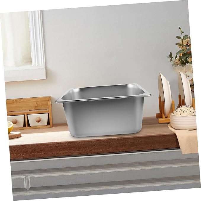 Luxshiny Stainless Steel Rice Storage Container Capacity Airtight Kitchen Storage Bin for Grains and Flour Compact Design for Cabinet Organization and Space-saving