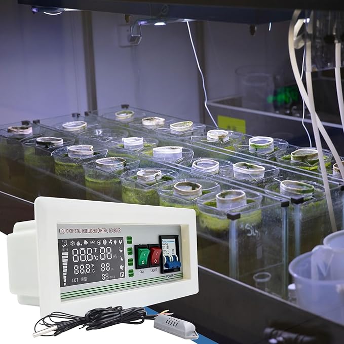 JOJOCY XM‑18SD Egg Incubator Controller, Temperature Humidity Automatic Control Color Display Over-Limit Alarm Thermostat for Chickens, Peacocks, Geese, Ducks, Cranes, Quail and Pigeons